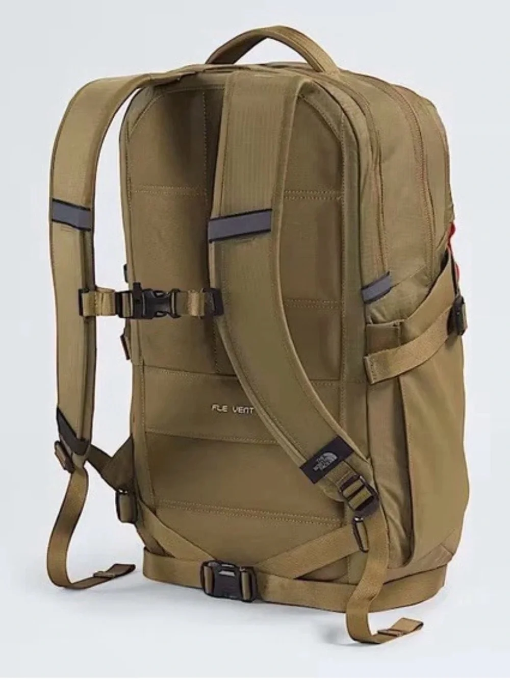 The North Face Women’s Recon Backpack Flexvent Hiking In Cedar/Lava Red NWT